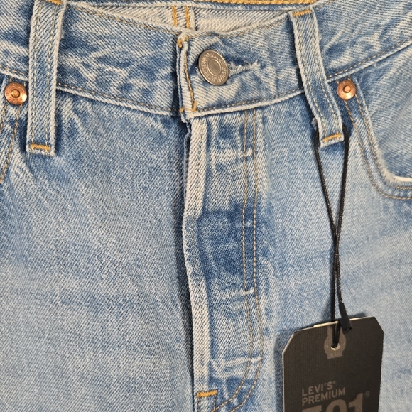 Levi's Original 501 Button Fly Ladies Size 29 Light Wash Denim Jeans - NEW - Picture 3 of 15